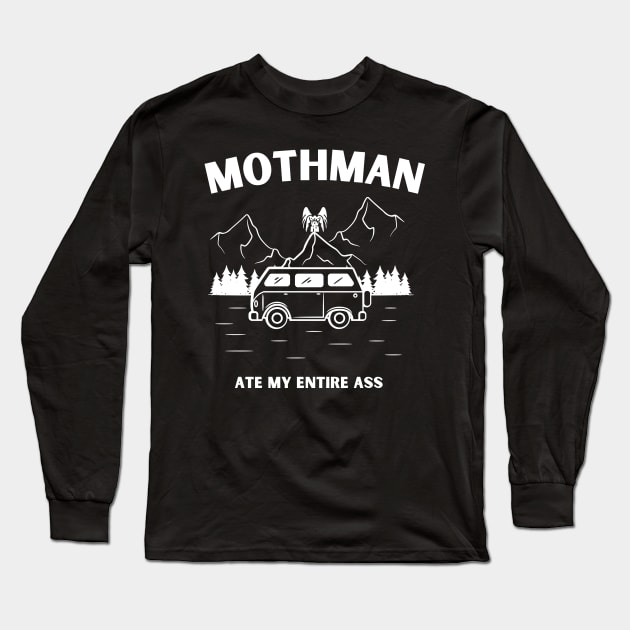 mothman ate my entire ass Long Sleeve T-Shirt by goblinbabe